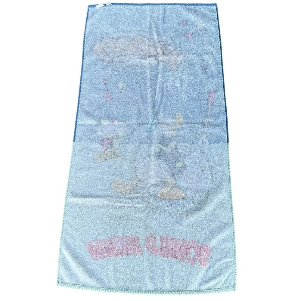 Vintage Donald Duck Beach Towel Donald Mania Rocket Huey Dewey Louie 22” x 45”